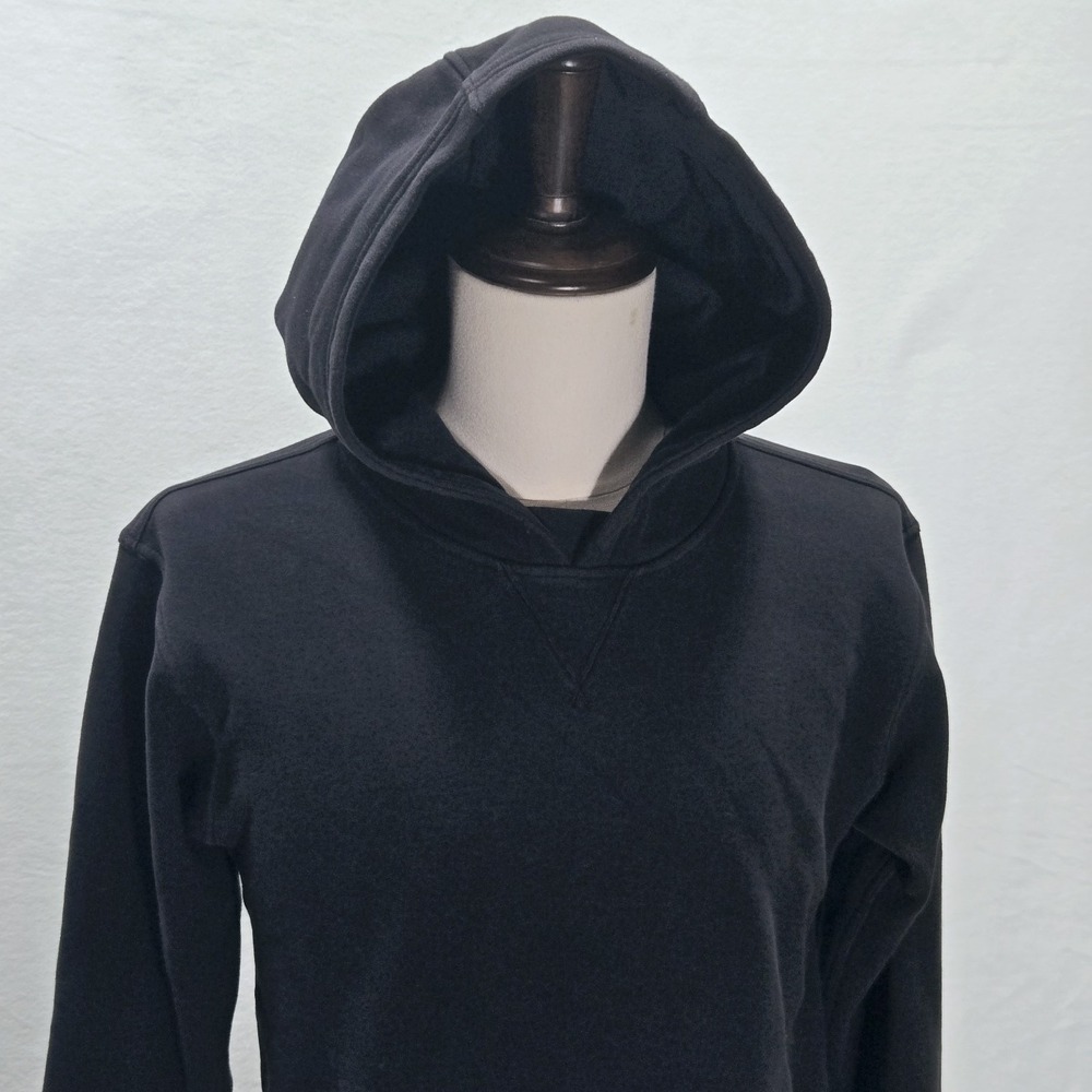 lululemon hoodie pullover womens size 6 sweatshirt gym black drawstring pocket